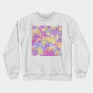 Candy Colored Clouds Abstract Softened Crewneck Sweatshirt